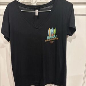 Harley-Davidson Black V-Neck Tee